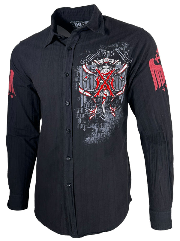 Xtreme Couture by Affliction Men's Button Down Shirt Brawl