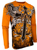 Xtreme Couture By Affliction Men's Long Sleeve T-shirt Winged Creature