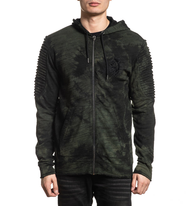 Affliction Men's Zip Up Hoodie Ac Ayahuasca