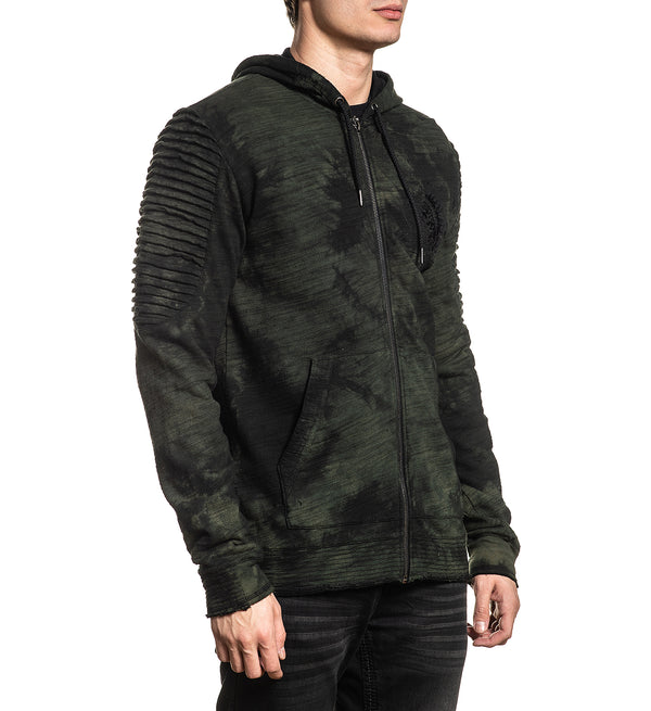 Affliction Men's Zip Up Hoodie Ac Ayahuasca