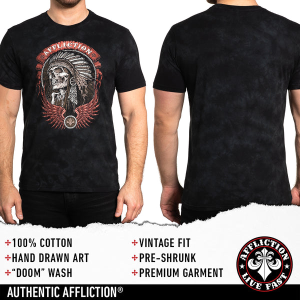 Affliction Men's T-shirt Thunderfoot