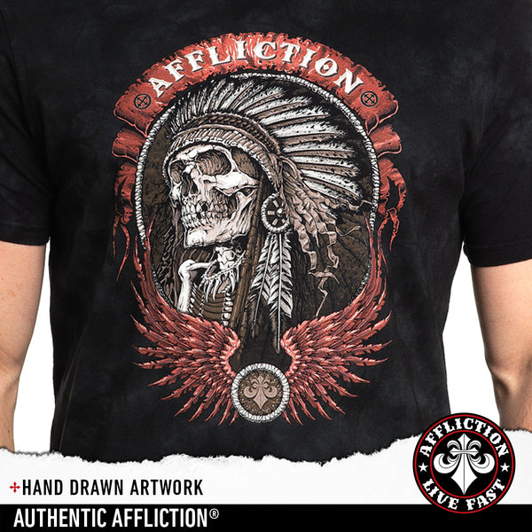 Affliction Men's T-shirt Thunderfoot