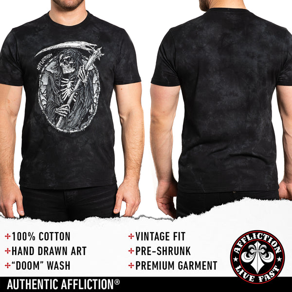 Affliction Men's T-shirt Creepy Reaper