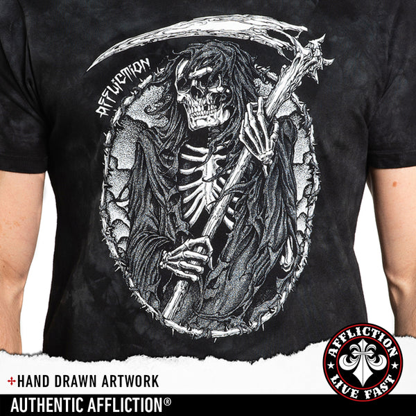 Affliction Men's T-shirt Creepy Reaper