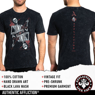Affliction Men's T-shirt Ace King
