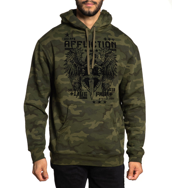 Affliction Men's Pullover Hoodie copper Casing ^^