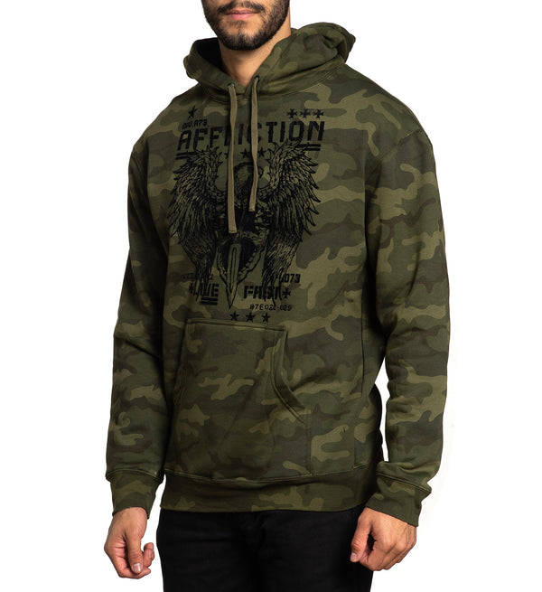 Affliction Men's Pullover Hoodie copper Casing ^^