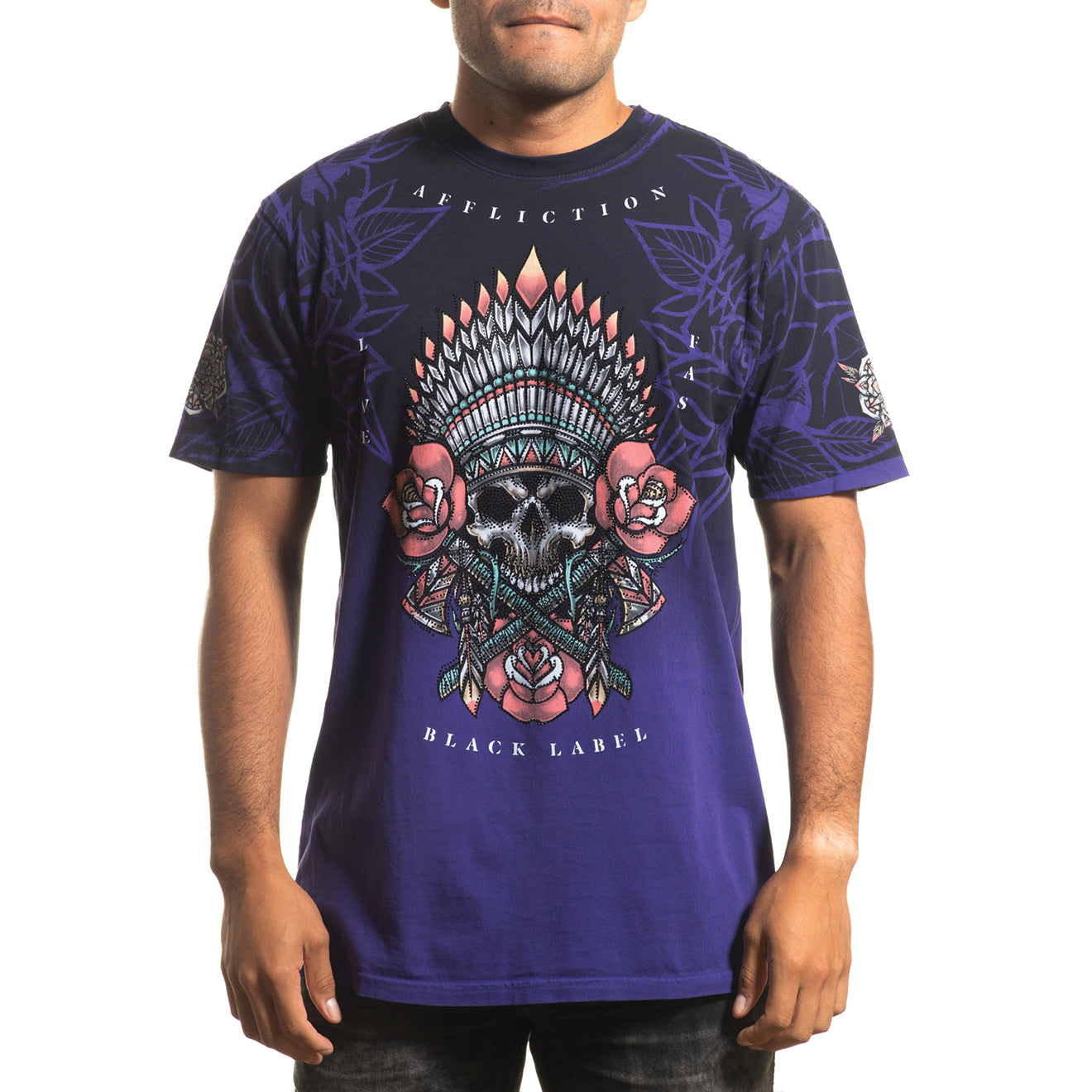 Affliction Men's T-shirt Thunder Sky