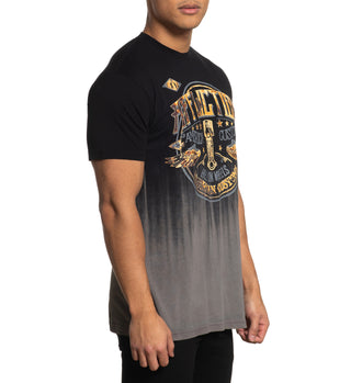 Affliction Men's T-shirt AC Grease Stain  ^^