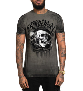 Affliction Men's T-shirt Ac Oakley Oil