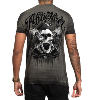 Affliction Men's T-shirt Ac Oakley Oil