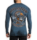 Affliction Men's Reversible Thermal Shirt AC Outlaw Steel