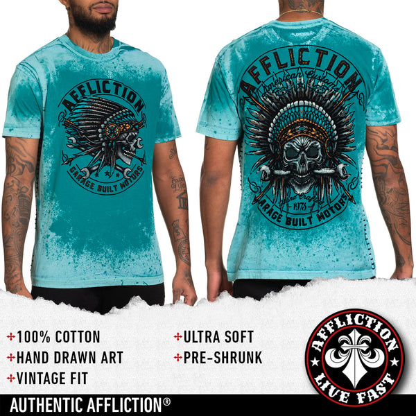 Affliction Men's T-Shirt Ac Motor Repair