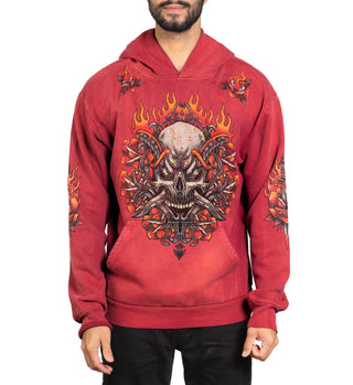 Affliction Men's Hoodie Heavyweight Toxic Tavern Po Hood