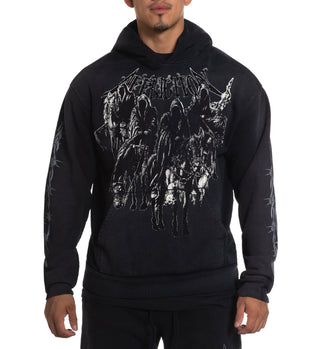 Affliction Men's Hoodie Heavyweight Black Night
