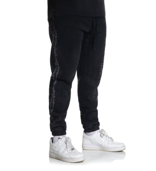 Affliction Men's Sweatpants Heavyweight Black Night