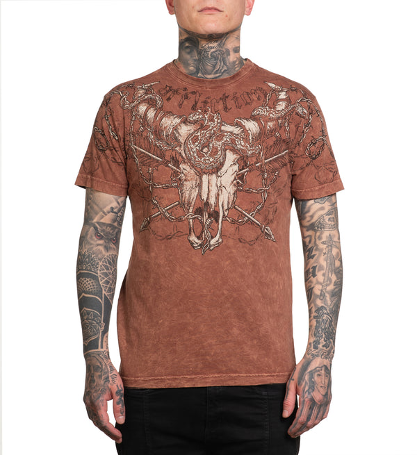 Affliction Men's Reversible T-shirt AC Slow Burn