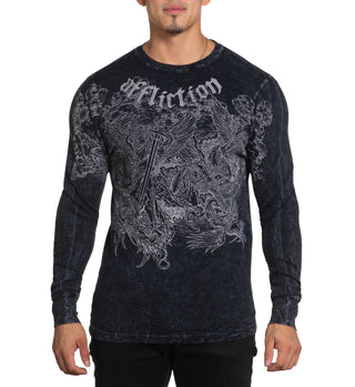 Affliction Men's Thermal Shirt Angels