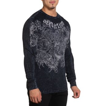 Affliction Men's Thermal Shirt Angels