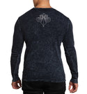Affliction Men's Thermal Shirt Black Night
