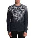 Affliction Men's Thermal Shirt Skeleton