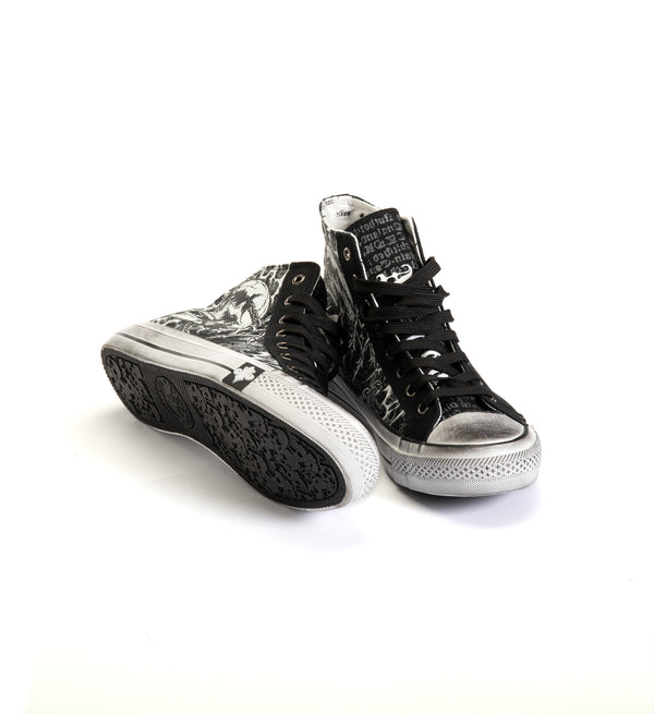 Affliction Men's Hi-Top Shoes Collapse