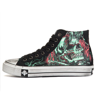 Affliction Men's Hi-Top Shoes Ghost Image