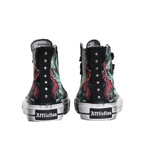 Affliction Men's Hi-Top Shoes Ghost Image