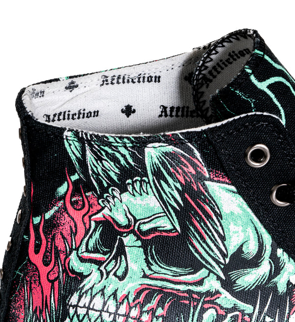 Affliction Men's Hi-Top Shoes Ghost Image