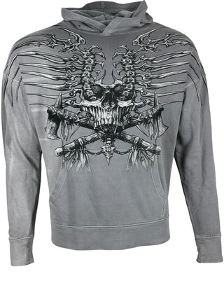 Xtreme Couture By Affliction Men's Hoodie Iron Bones **