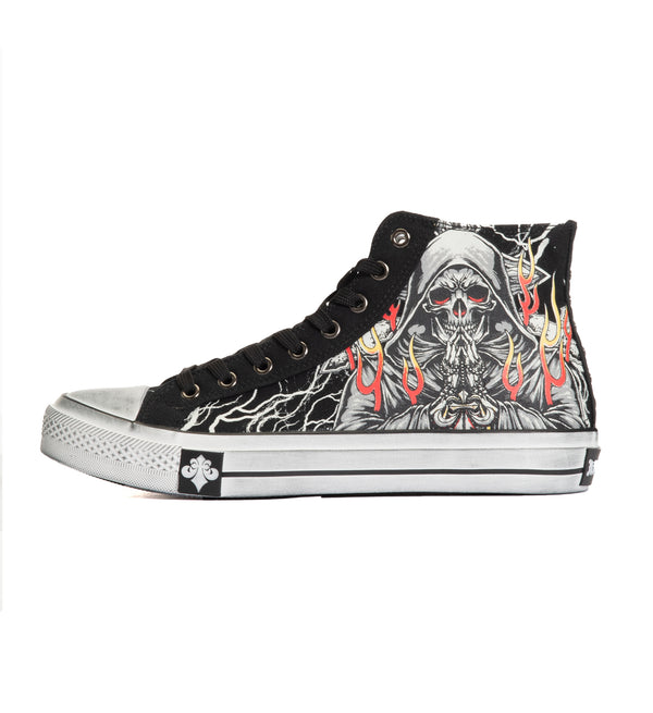 Affliction Men's Hi-Top Shoes Phantom Fire