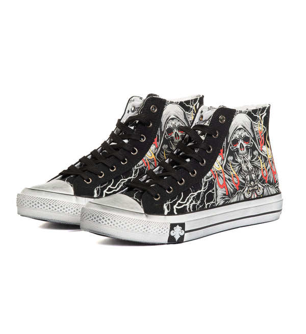 Affliction Men's Hi-Top Shoes Phantom Fire