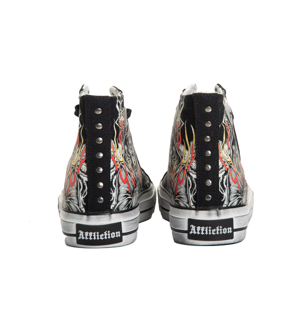 Affliction Men's Hi-Top Shoes Phantom Fire