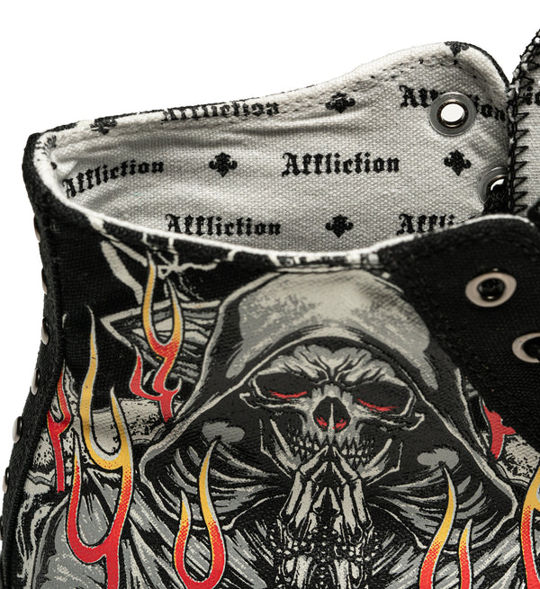 Affliction Men's Hi-Top Shoes Phantom Fire