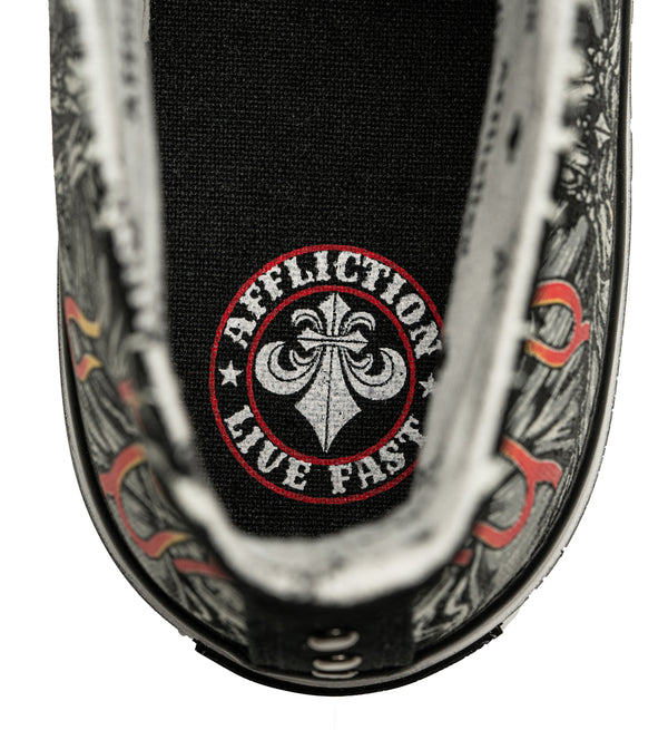 Affliction Men's Hi-Top Shoes Phantom Fire