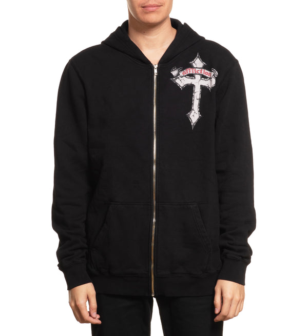 Affliction Men’s Zip Hoodie Live Fast