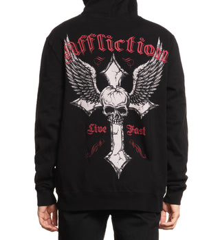 Affliction Men’s Zip Hoodie Live Fast