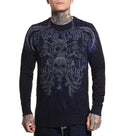 Affliction Men's Reversible Thermal Shirt Shadow