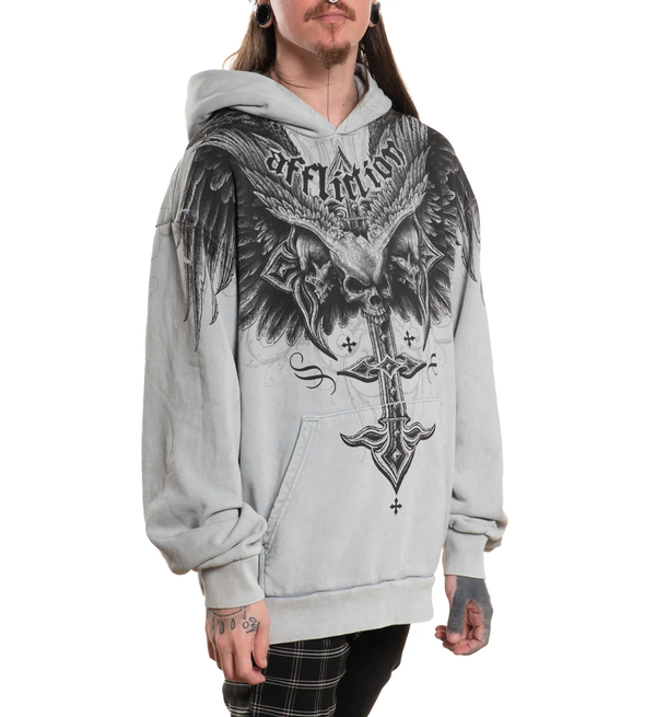 Affliction Men’s Pullover Hoodie Death Eyes