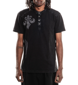 Affliction Men's Henley T-shirt Gate