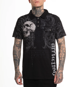 Affliction Men's Polo Shirt Collapse