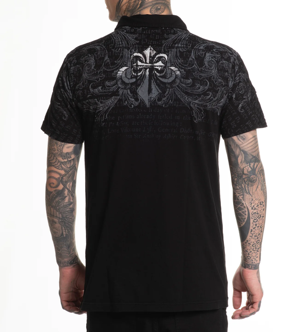 Affliction Men's Polo Shirt Collapse
