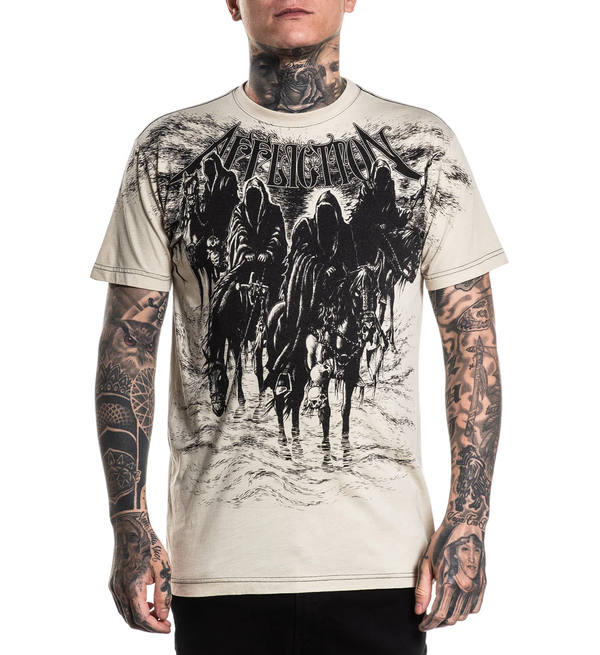 Affliction Men's T-shirt Black Night