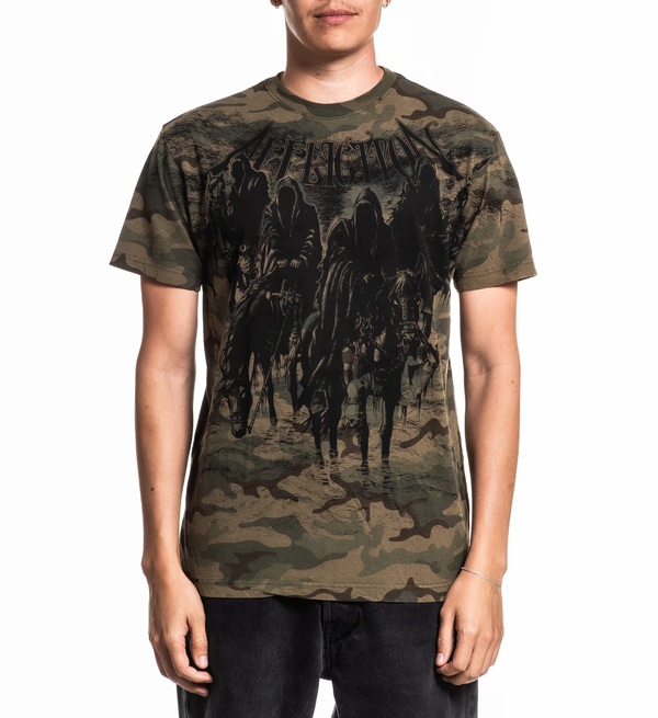 Affliction Men's T-shirt Black Night