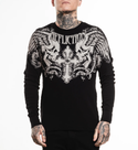 Affliction Men's Thermal Long Sleeve Shirt Winged Up