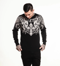 Affliction Men's Thermal Long Sleeve Shirt Winged Up