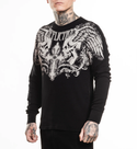 Affliction Men's Thermal Long Sleeve Shirt Winged Up