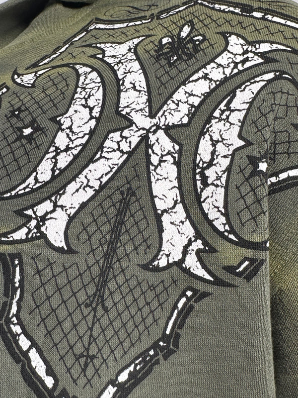 Xtreme Couture By Affliction Unisex Oversized Boxy Pullover Hoodie Saracen
