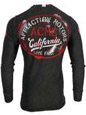 Affliction Men's Reversible Thermal Shirt Flock ++