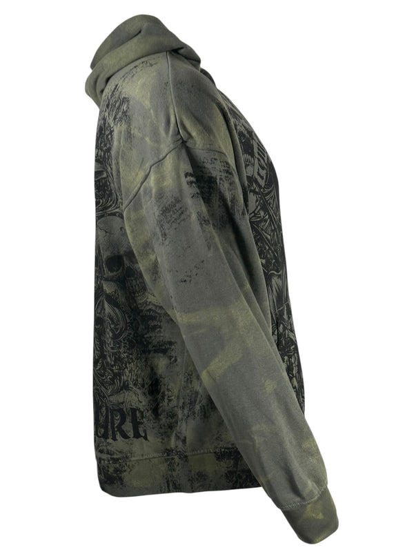 Xtreme Couture By Affliction Unisex Oversized Boxy Pullover Hoodie OFFERING